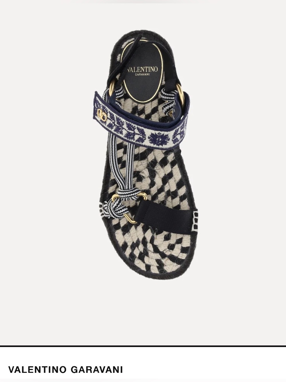 NWT Valentino Garavani - Lake Powell Sandals, blue multi paracord, size 37 (US7)